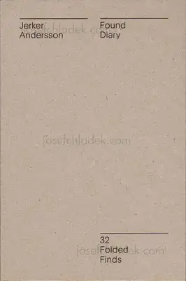 Cover of Jerker Andersson - Found Diary - 32 Folded Finds