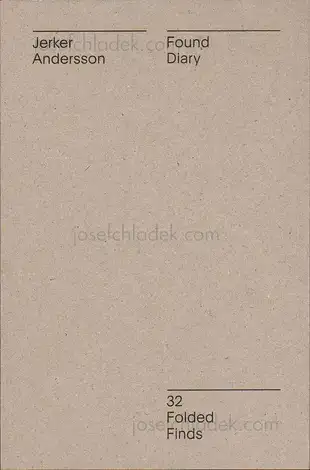 Cover of Jerker Andersson - Found Diary - 32 Folded Finds