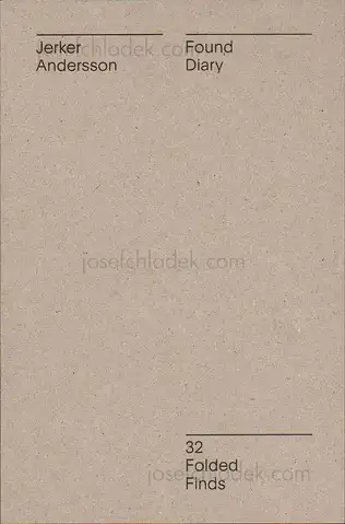 Cover of Jerker Andersson - Found Diary - 32 Folded Finds