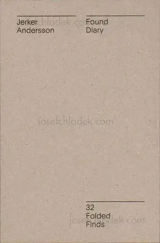 Cover of Jerker Andersson - Found Diary - 32 Folded Finds