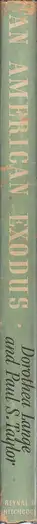 Book spine: Dorothea Lange & Paul S. Taylor - An American Exodus: A Record of Human Erosion