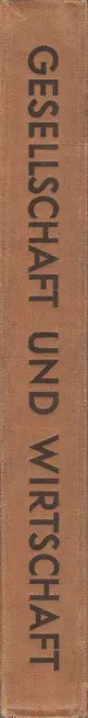 Book spine: Otto Neurath & Gerd Arntz - Gesellschaft und Wirtschaft : bildstatistisches Elementarwerk