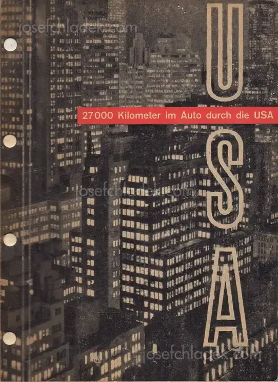 Cover of Emil Schulthess & Hans Ulrich Meier - 27000 Kilometer im Auto durch die USA