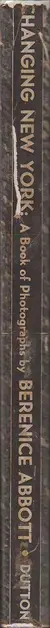 Book spine: Berenice Abbott - Changing New York