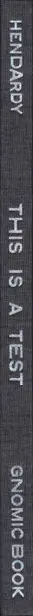 Book spine: Jason Hendardy - This is a Test