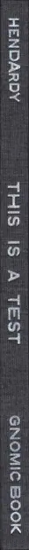 Book spine: Jason Hendardy - This is a Test