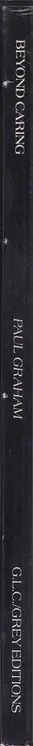 Book spine: Paul Graham - Beyond Caring