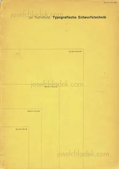 Jan Tschichold - Typografische Entwurfstechnik Jan Tschichold - Typografische Entwurfstechnik