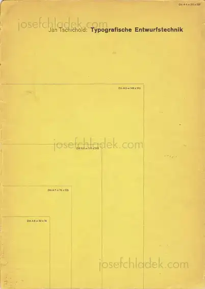 Cover of Jan Tschichold - Typografische Entwurfstechnik