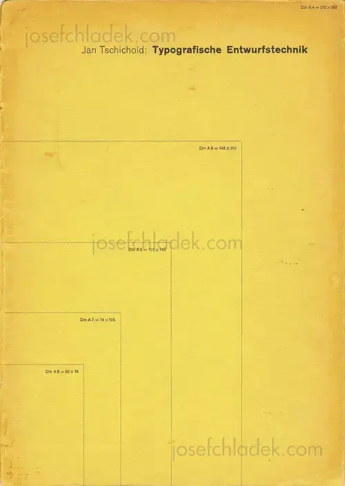 Cover of Jan Tschichold - Typografische Entwurfstechnik