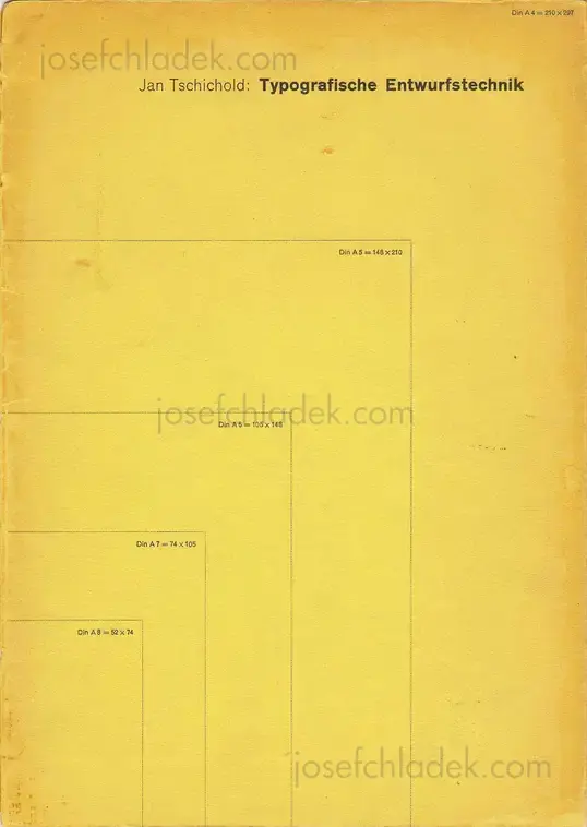 Cover of Jan Tschichold - Typografische Entwurfstechnik