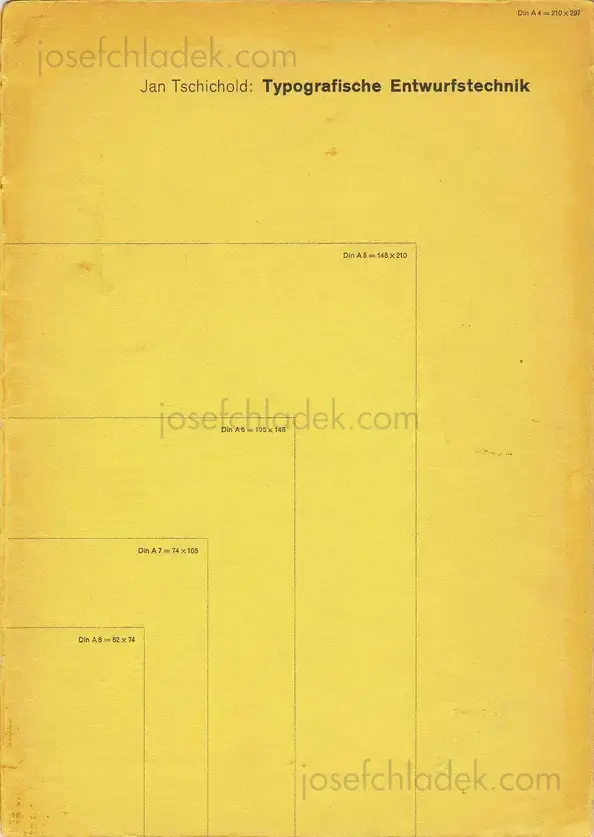 Cover of Jan Tschichold - Typografische Entwurfstechnik