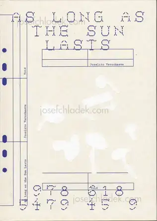 Cover of Joselito Verschaeve - As Long as the Sun Lasts