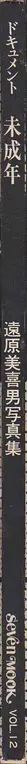 Book spine: Mikio Tobara - Document Miseinen (遠原　美喜男 - ドキュメント 未成年)