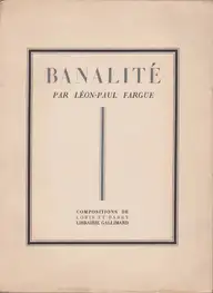 Léon-Paul Fargue & Roger Parry & Fabian Loris - Banalité