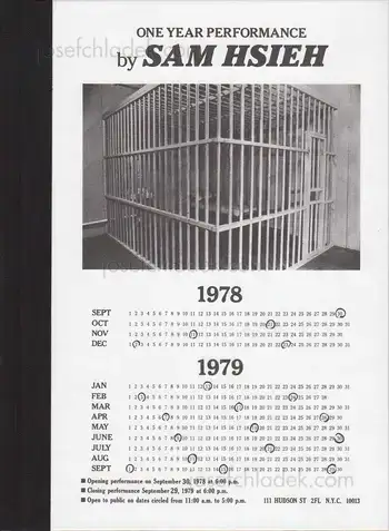 Cover of Tehching Hsieh - One Year Performance 1978–1979