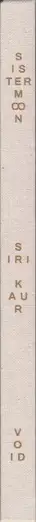 Book spine: Siri Kaur - Sistermoon