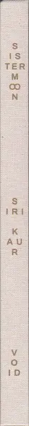 Book spine: Siri Kaur - Sistermoon