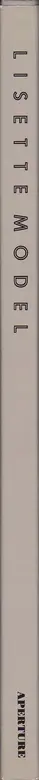 Book spine: Lisette Model - Lisette Model