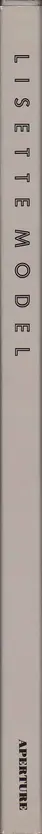 Book spine: Lisette Model - Lisette Model