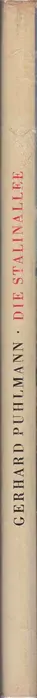 Book spine: Gerhard Puhlmann - Die Stalinallee - Nationales Aufbauprogramm 1952