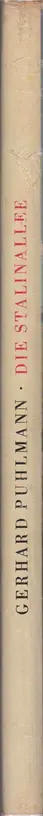 Book spine: Gerhard Puhlmann - Die Stalinallee - Nationales Aufbauprogramm 1952