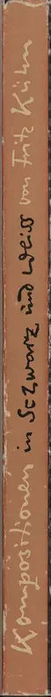 Book spine: Fritz Kühn - Kompositionen in Schwarz und Weiß