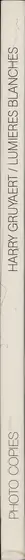 Book spine: Harry Gruyaert - Lumières blanches