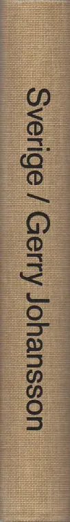 Book spine: Gerry Johansson - Sverige