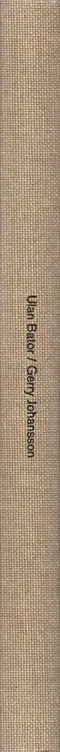 Book spine: Gerry Johansson - Ulan Bator