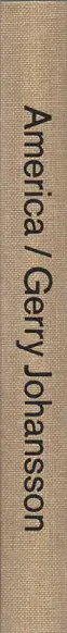 Book spine: Gerry Johansson - Amerika
