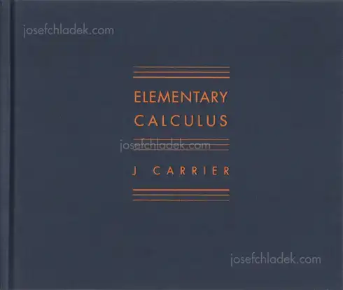 Cover of J. Carrier - Elementary Calculus