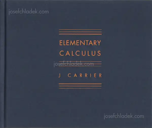 Cover of J. Carrier - Elementary Calculus