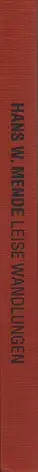 Book spine: Hans W. Mende - Leise Wandlungen