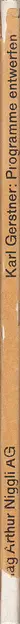Book spine: Karl Gerstner - Programme entwerfen (Designing Programmes)
