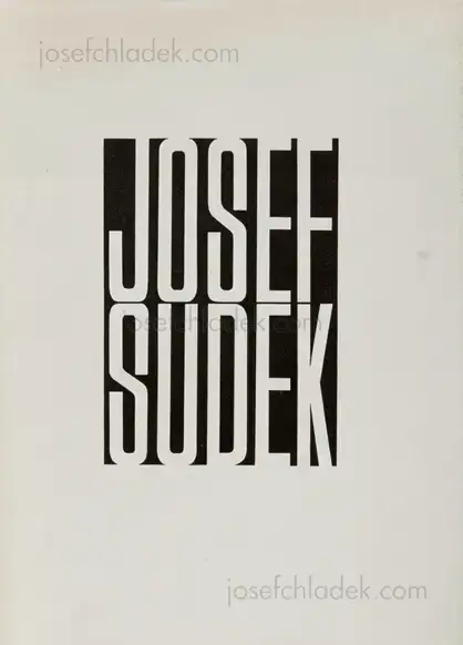 Cover of Josef Sudek - Fotografie