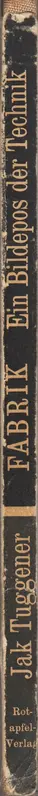 Book spine: Jakob Tuggener - Fabrik