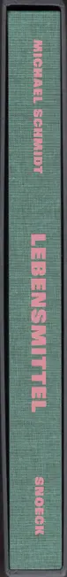 Book spine: Michael Schmidt - Lebensmittel