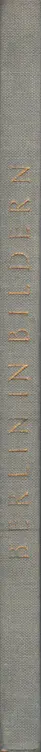 Book spine: Adolf Behne, Sasha Stone - Berlin in Bildern