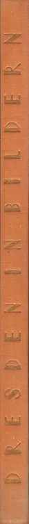 Book spine: Hans Wolfgang  Singer - Dresden in Bildern