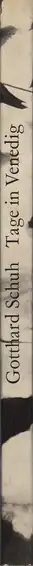 Book spine: Gotthard Schuh - Tage in Venedig