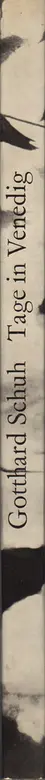 Book spine: Gotthard Schuh - Tage in Venedig