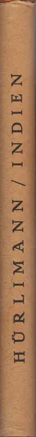 Book spine: Martin Hürlimann - Indien: Baukunst, Landschaft und Volksleben