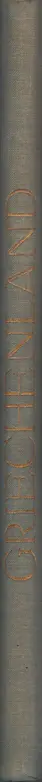 Book spine: Hanns Holdt - Griechenland. Baukunst, Landschaft und Volksleben.