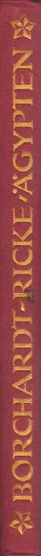 Book spine: Ludwig / Ricke Borchardt - Ägypten Landschaft, Volksleben, Baukunst