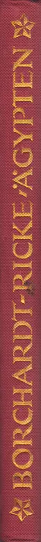 Book spine: Ludwig / Ricke Borchardt - Ägypten Landschaft, Volksleben, Baukunst