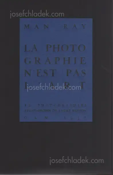 Cover of Man Ray - Photographie n'est pas L'Art (2009 reprint)