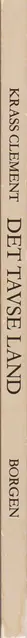 Book spine: Krass Clement - Det tavse land