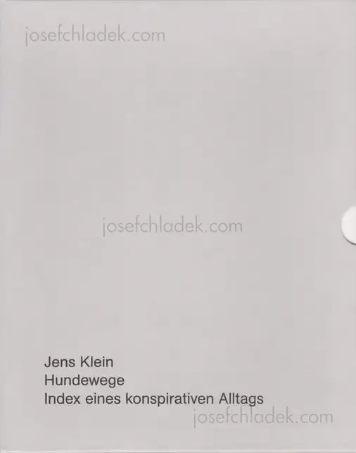 Cover of Jens Klein - Hundewege. Index eines konspirativen Alltags