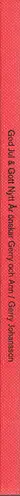 Book spine: Gerry Johansson - God Jul & Gott Nytt Ar 